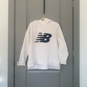 New Balance White & Blue Sweatshirt